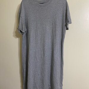 Time and Tru Gray Short Sleeve T-shirt Dress